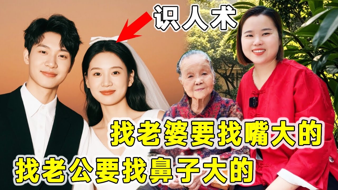 准到吓人的29个识人小技巧：找老婆要找嘴大的，找老公要找鼻子大的！