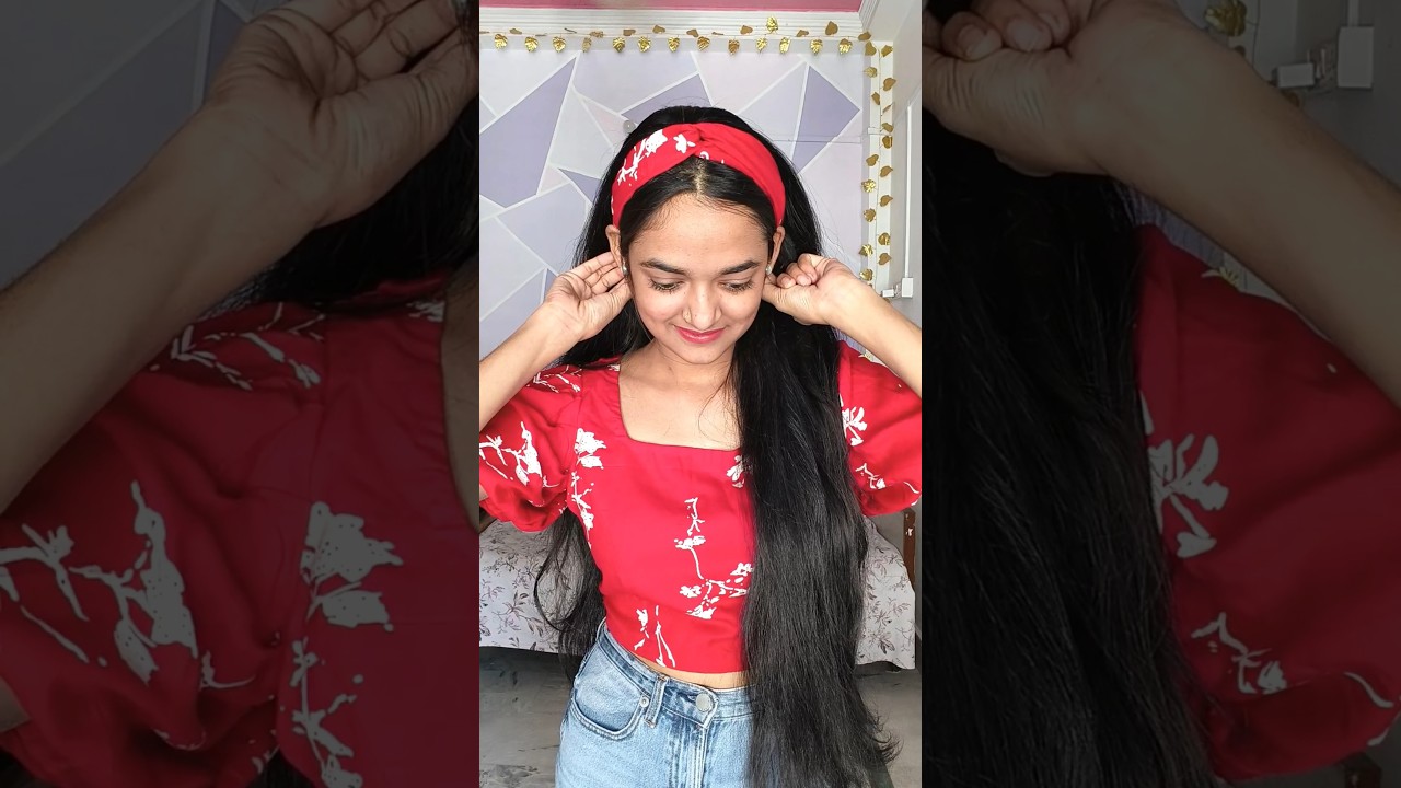 Easy to make Knotted Head Band❤️👌 #diy #ideas #hairband #fabric #summer #craft #youtubeshorts