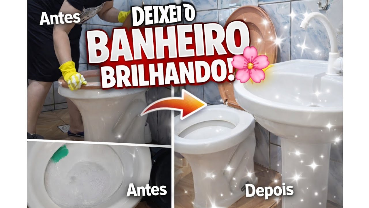 FAXINA NO BANHEIRO! Olha Como Ficou Limpinho e Cheiroso ✨