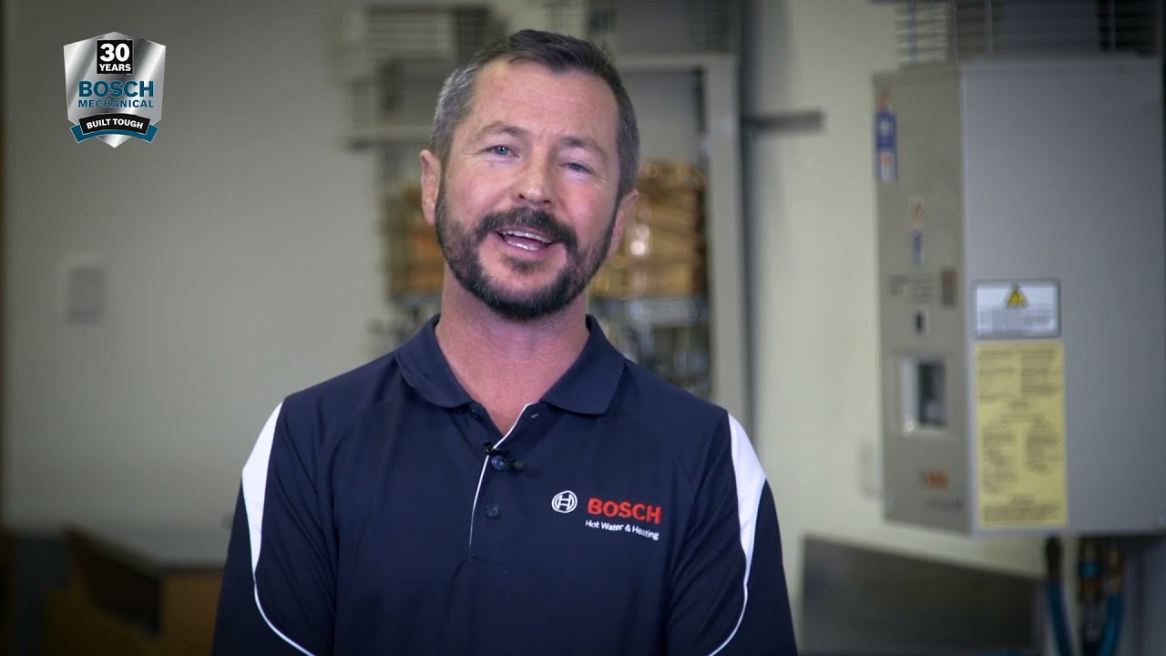 How to adjust water temperature - Bosch Internal Compact hot water system