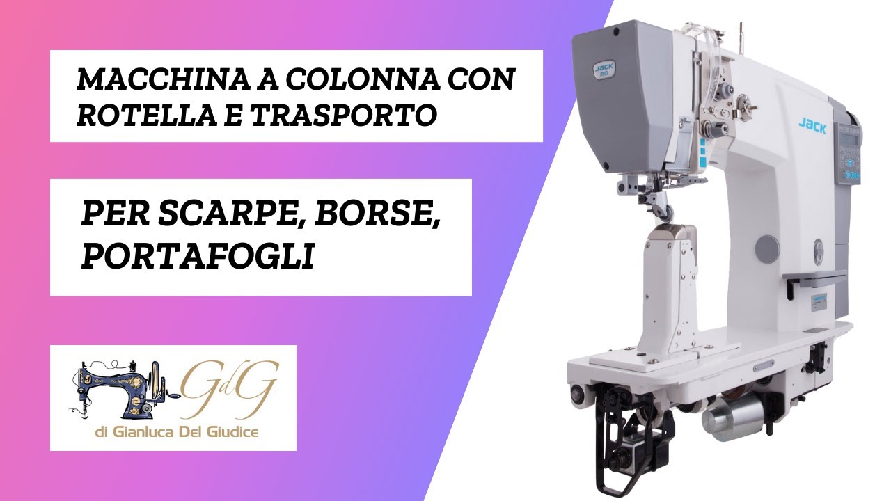 Jack 6692 | Macchina a Colonna Per Scarpe e Borse con Trasporto per Punti Precisi e Veloci