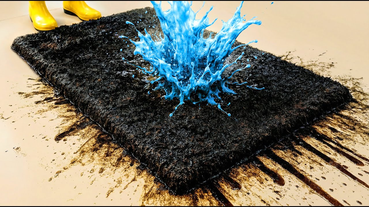 Deep Clean Symphony – Rug’s True Colors Resonate in Oddly Satisfying ASMR Cleaning