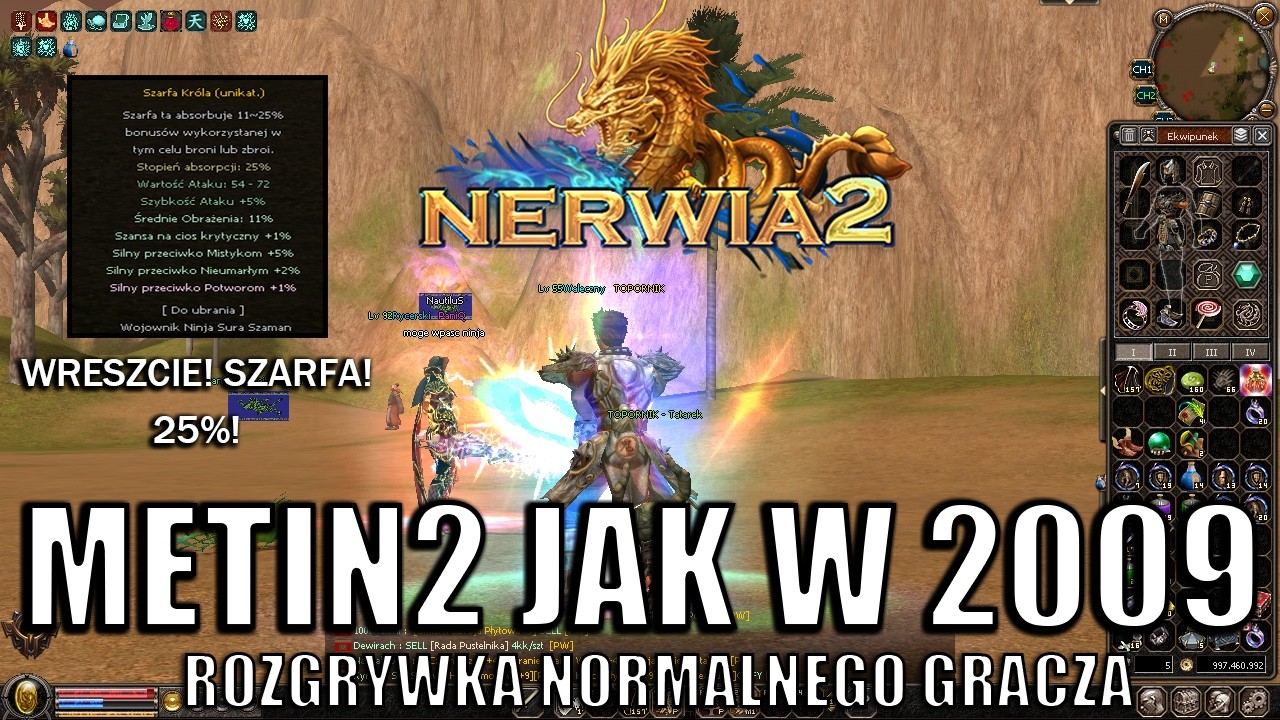 Nerwia2 - TOP1 FMS 59 ŚR vs RESZTA SERWERA! METIN2 JAK W 2009! ROZGRYWKA NORMALNEGO GRACZA [#11]