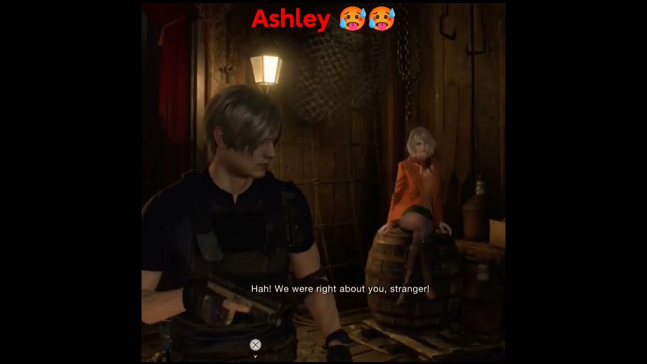Ashley Looking very SUS sitting like this 😍🥵 #shorts #ashley #re4remake #residentevil4 #hot