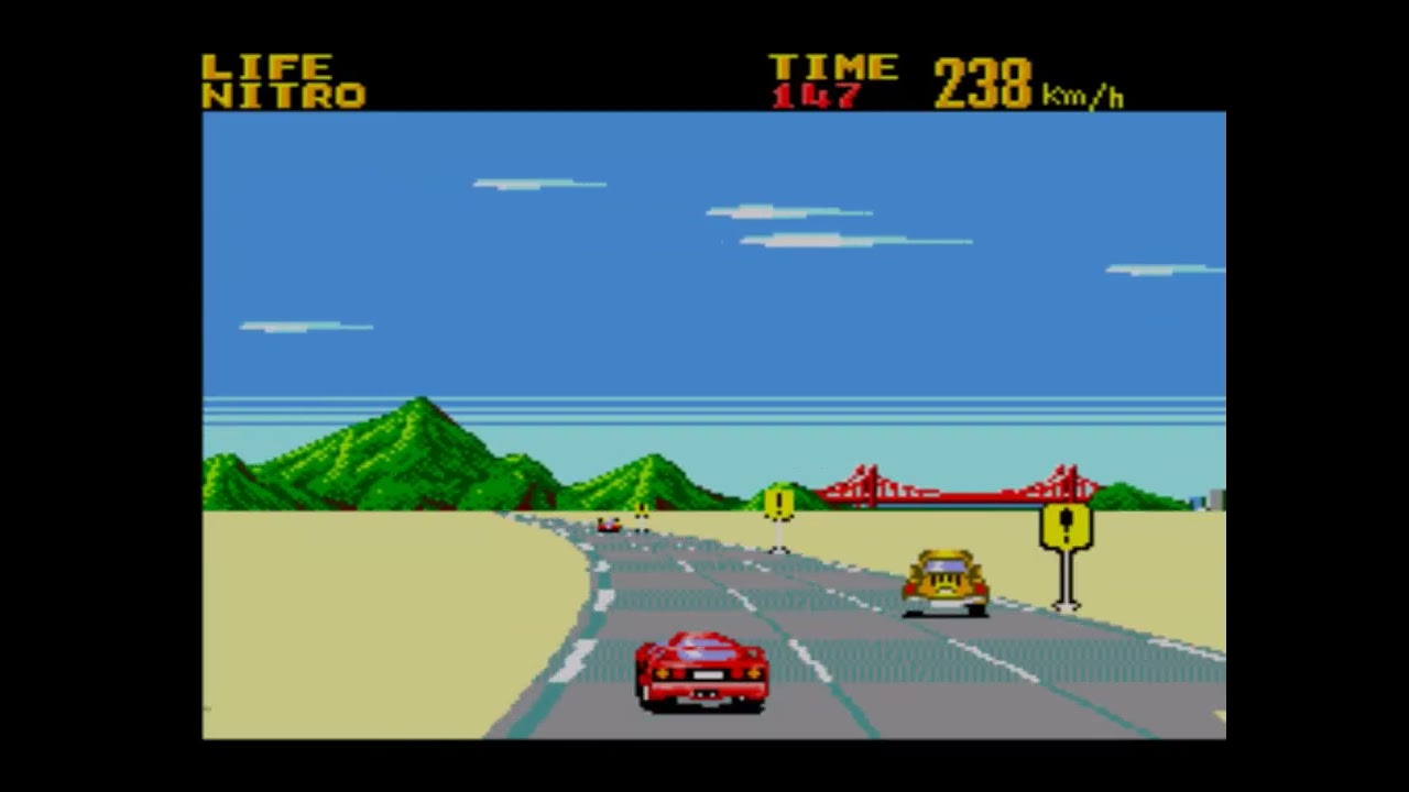 Battle Out Run - Sega Master System Game Play