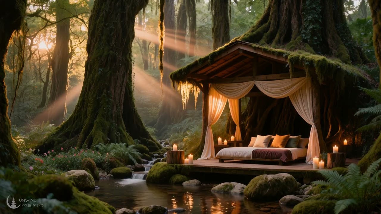 Forest Nook at Sunrise with Soft Piano and Morning Birds