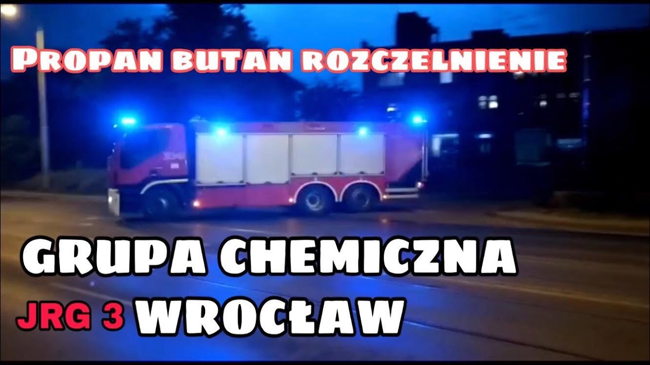 JRG 3 Wrocław - GRUPA CHEMICZNA - Rozszczelnienie ZBIORNIKA PROPAN BUTAN