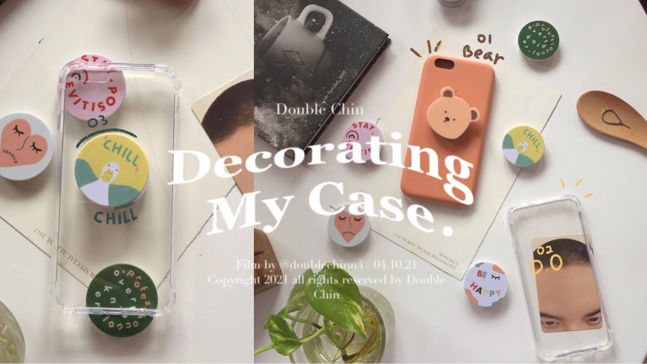 [CC] Decorating my iphone 6 :') | double chin's vlog
