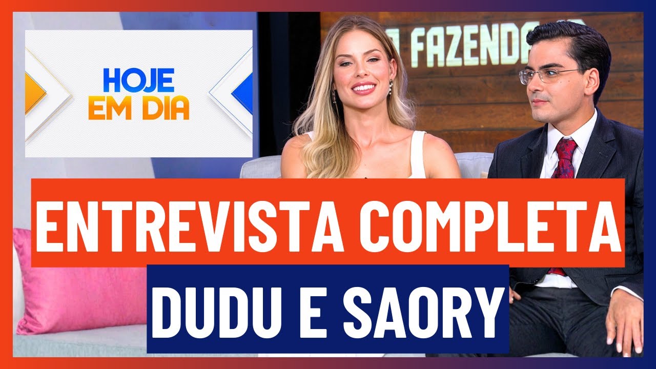 🔵 DUDU E SAORY NO HOJE EM DIA AO VIVO, ENTREVISTA COMPLETA NA RECORD REVELA NAMORO E BASSTIDORES