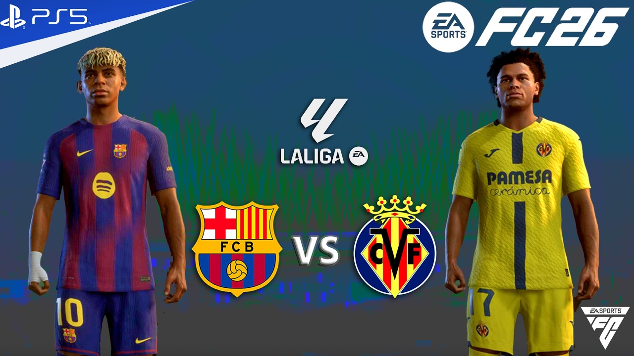 FC 26 - Barcelona vs Villareal - La Liga Match - Authentic Gameplay | PS5 | 4K HDR