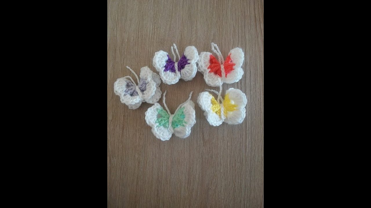Motylek na szydełku - crochet butterfly