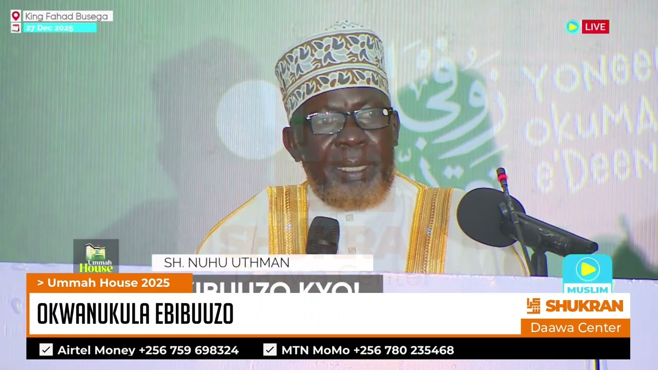 OKWANUKULA EBIBUUZO | Sheikh Nuuhu Uthuman Abu Najeebah | Speech ya Director King Fhada
