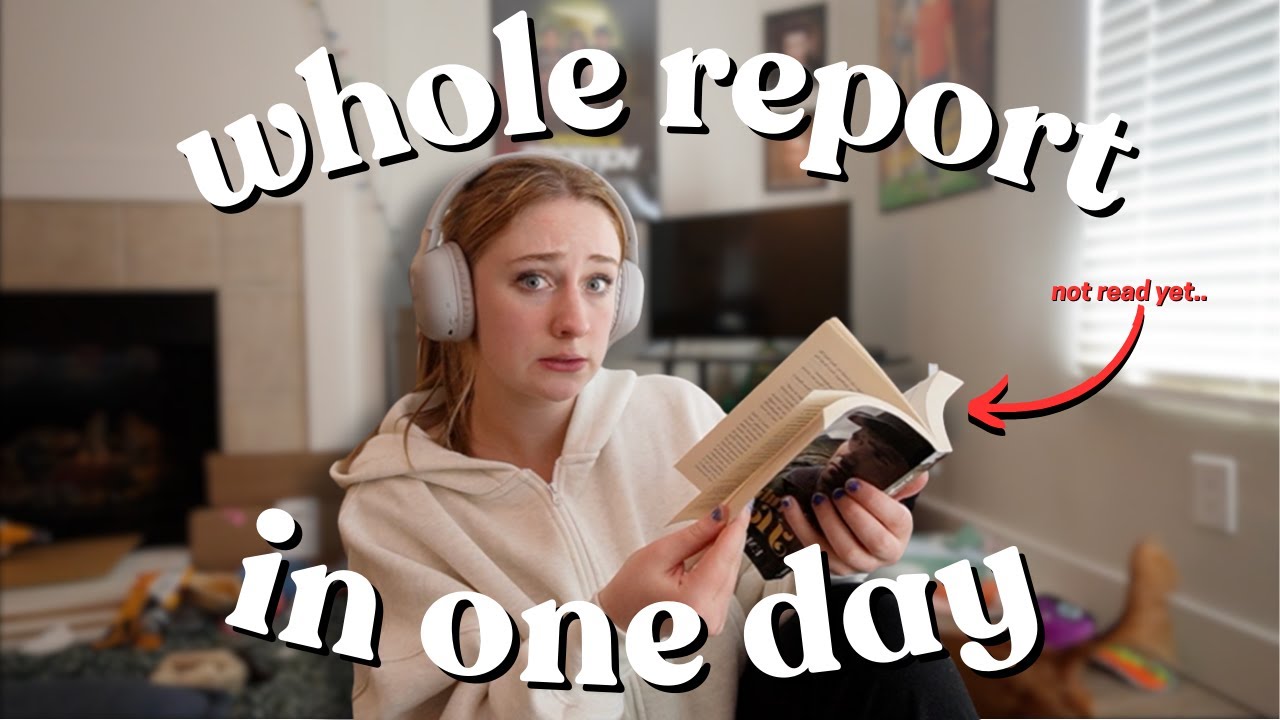 doing an entire book report in 1 day