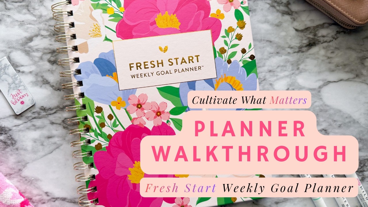 Еженедельный планер целей Fresh Start от Cultivate What Matters