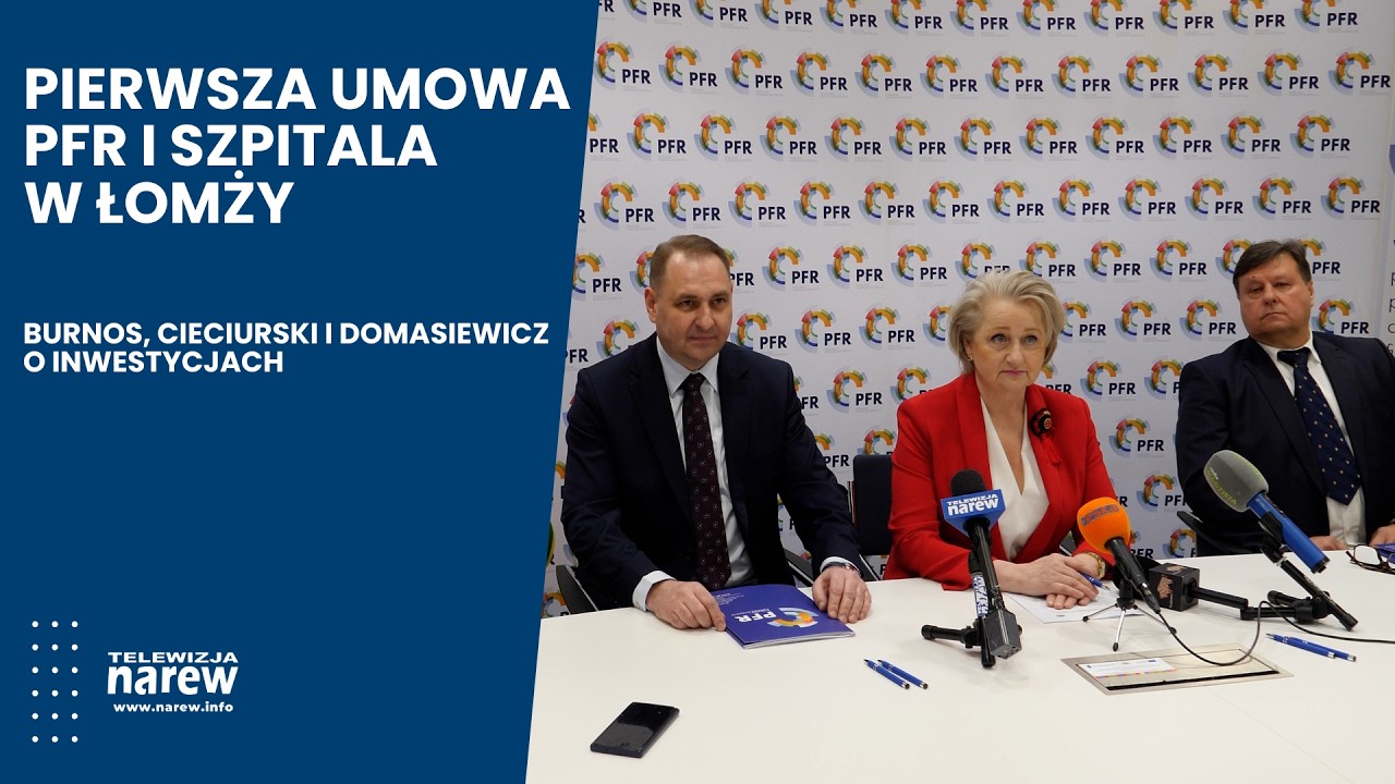 Nowe inwestycje w Łomży. PFR, samorząd i szpital podpisują kluczową umowę
