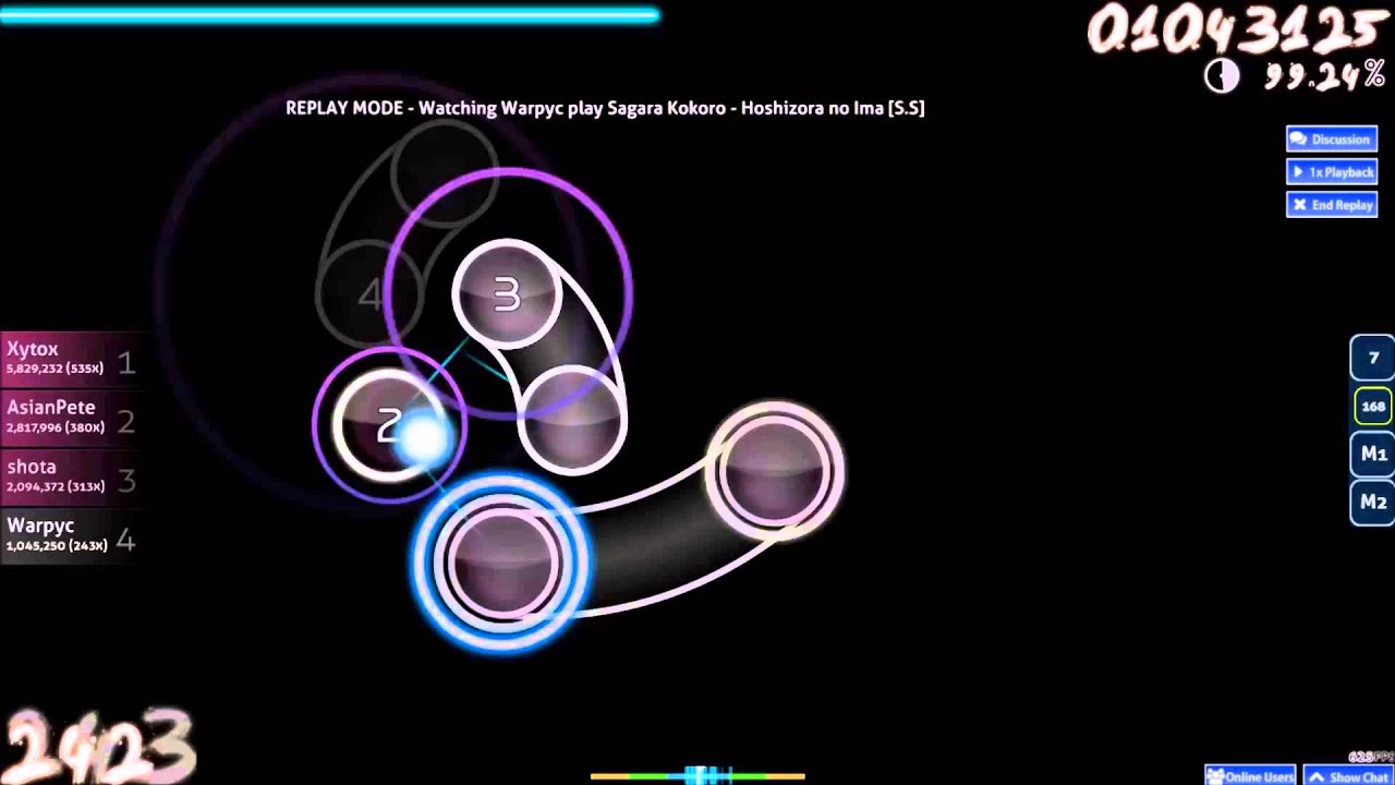 Osu! Sagara Kokoro - Hoshozora no Ima [S.S] FC