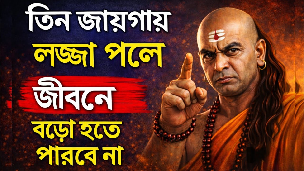 চাণক্য নীতি: তিন জায়গায় লজ্জা পেলে জীবনে কখনো বড়ো হতে পারবেন না | Bangla Motivational Video