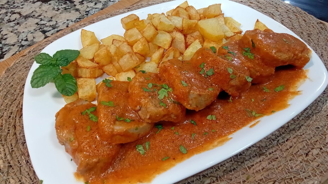 SOLOMILLO EN SALSA DE ALMENDRAS su salsa está espectacular 😋 receta paso a paso