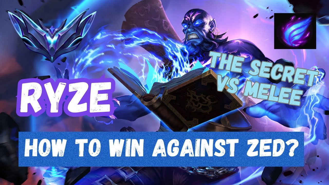 THE SECRET TO WIN AGAINST ZED ? RYZE DIAMOND GAMEPLAY FULLY EXPLAINED