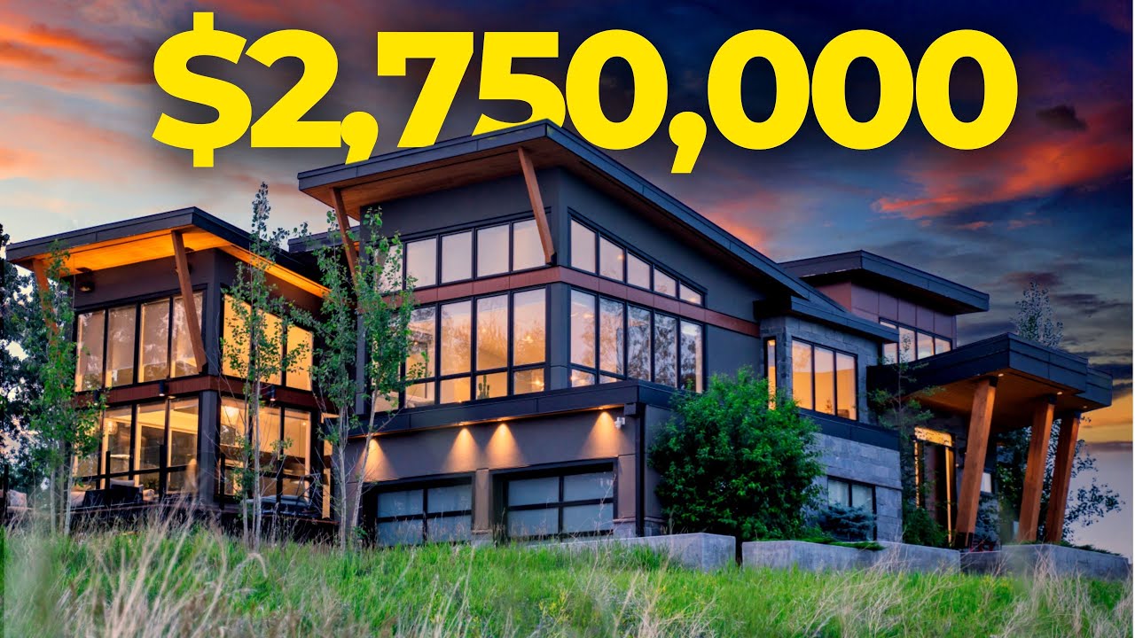 Inside a $2,700,000 Modern Mountain Inspired Acreage in Silverhorn - Bearspaw, Calgary Mansion Tour!