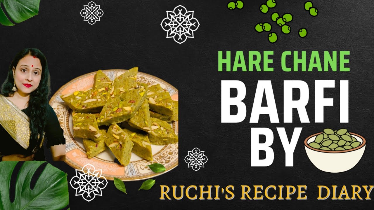 Hare Chane Ki Barfi Recipe 😍 | Unique Winter Sweet in 10 Minutes✨Winter Special Healthy Mithai 😋
