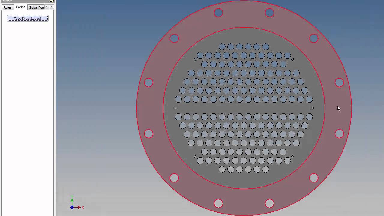 Tubular Heat Exchanger in Autodesk Inventor- Tube Sheet Partitons- autox 3d configurator