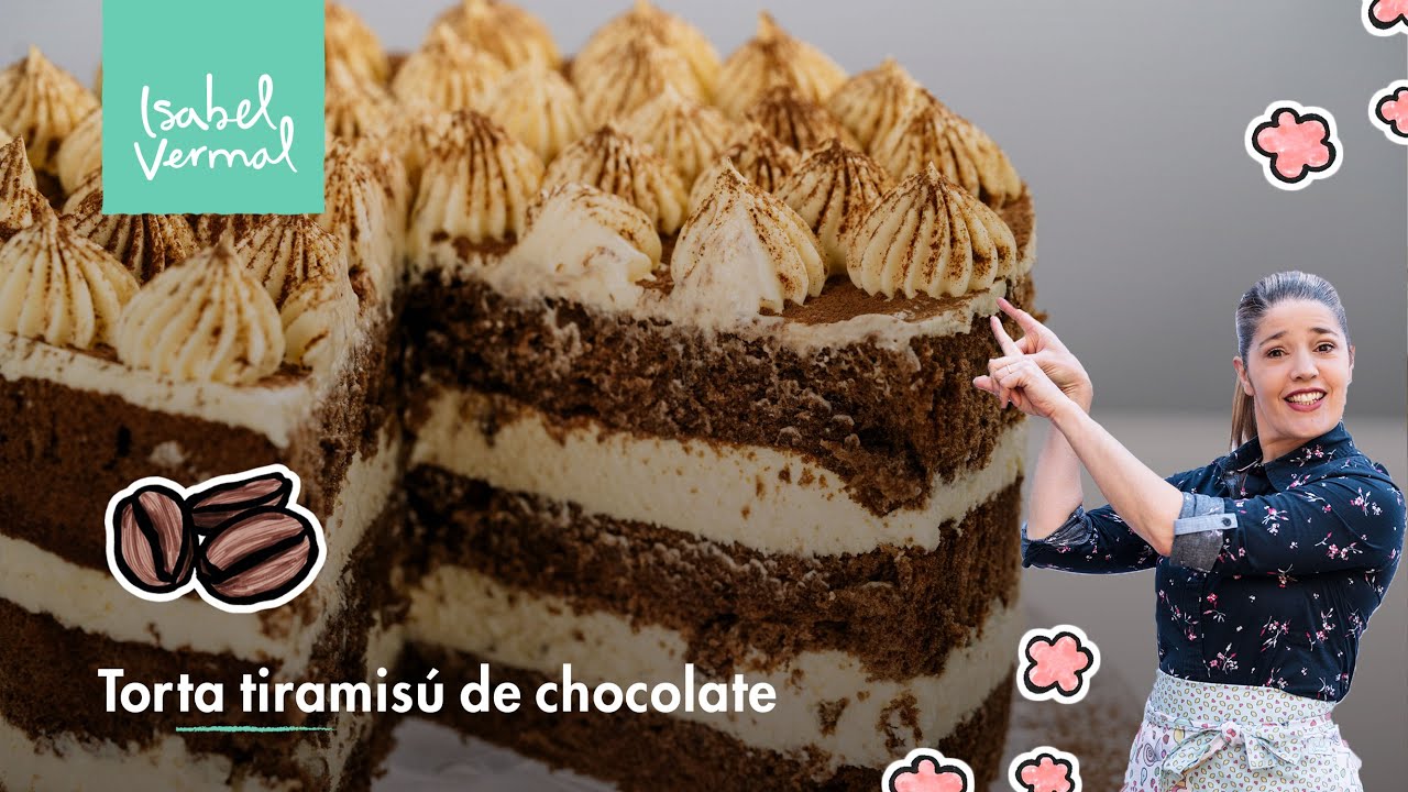 Torta tiramisú de chocolate