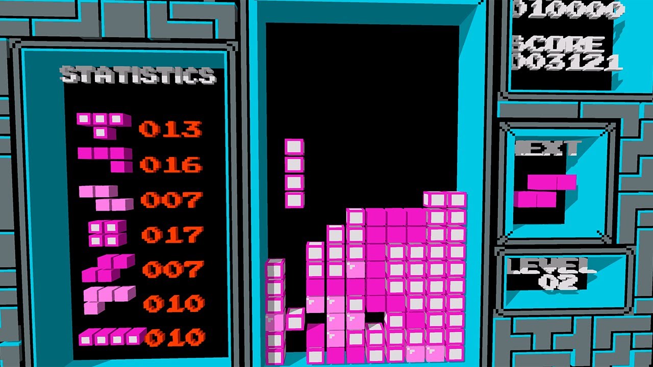 NES Tetris on 3DSen Emulator Gameplay Sample