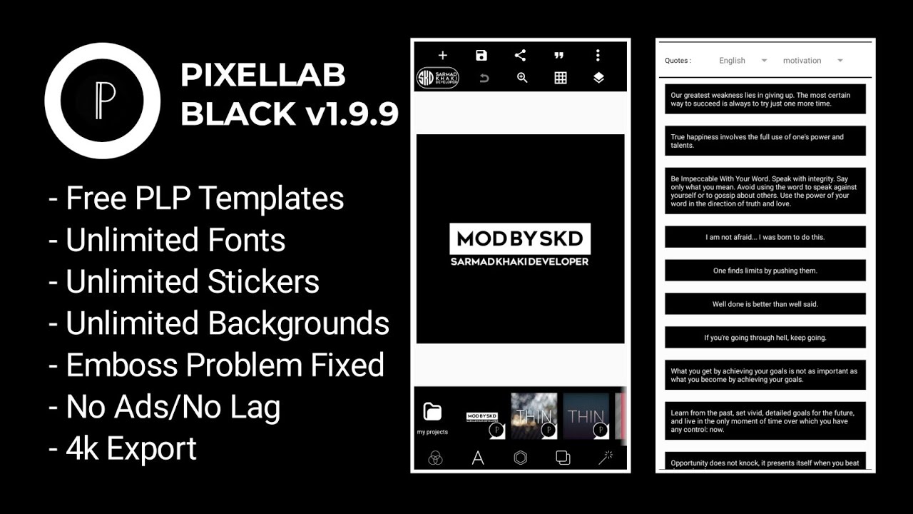 Pixellab Dark | Pixellab Black mod apk | Pixellab Tech World
