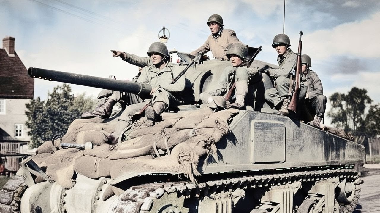 Żołnierze niemieccy byli zszokowani, gdy zobaczyli, że czołgi Sherman są wyposażone w miotacze ognia