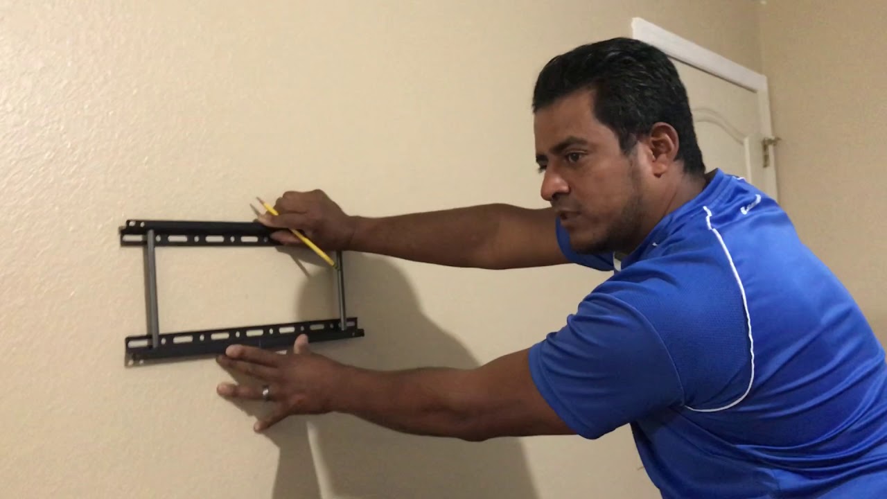 como instalar tu TV en pared  parte #2
