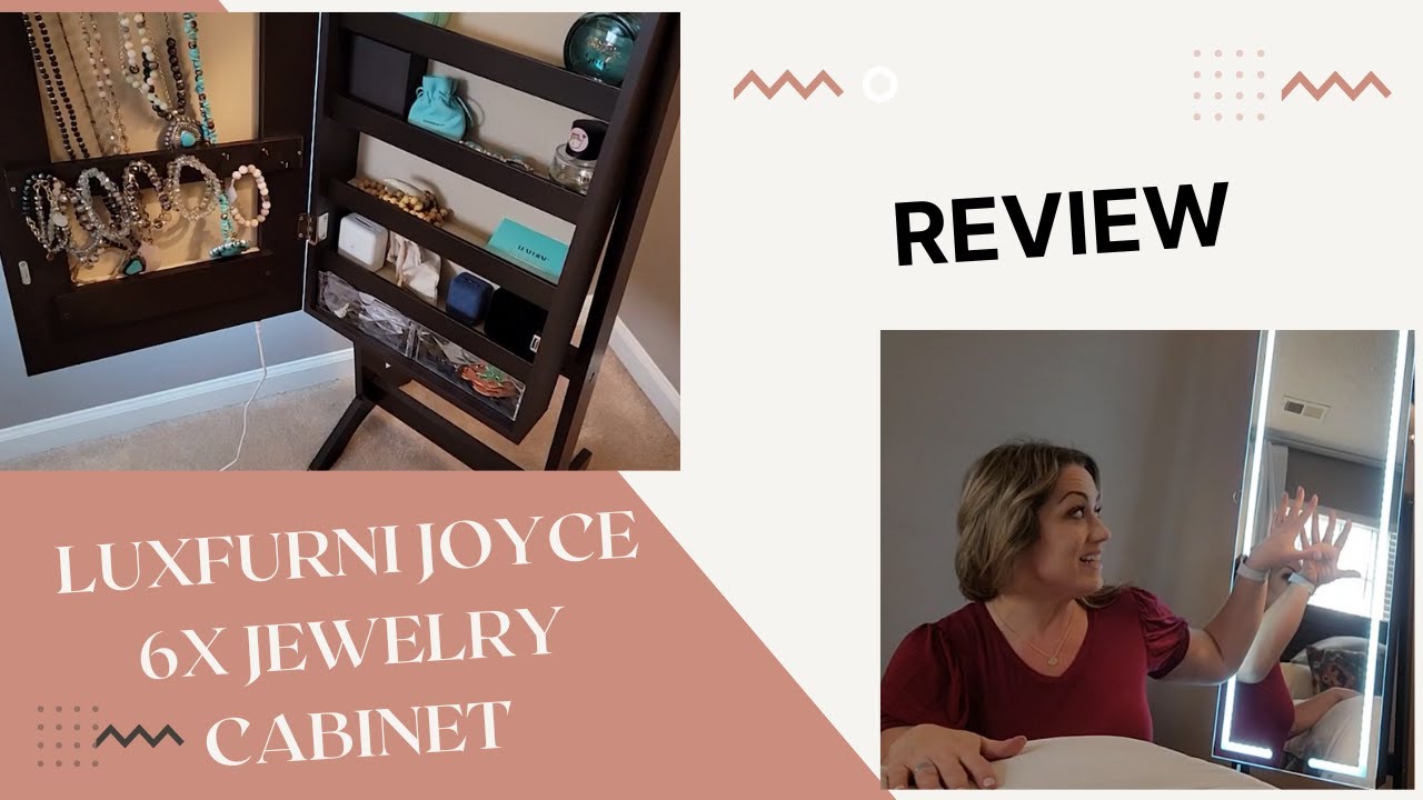 Why I think the LUXFURNI Joyce 6x Jewelry Cabinet is worth every penny! Demonstration & REVIEW