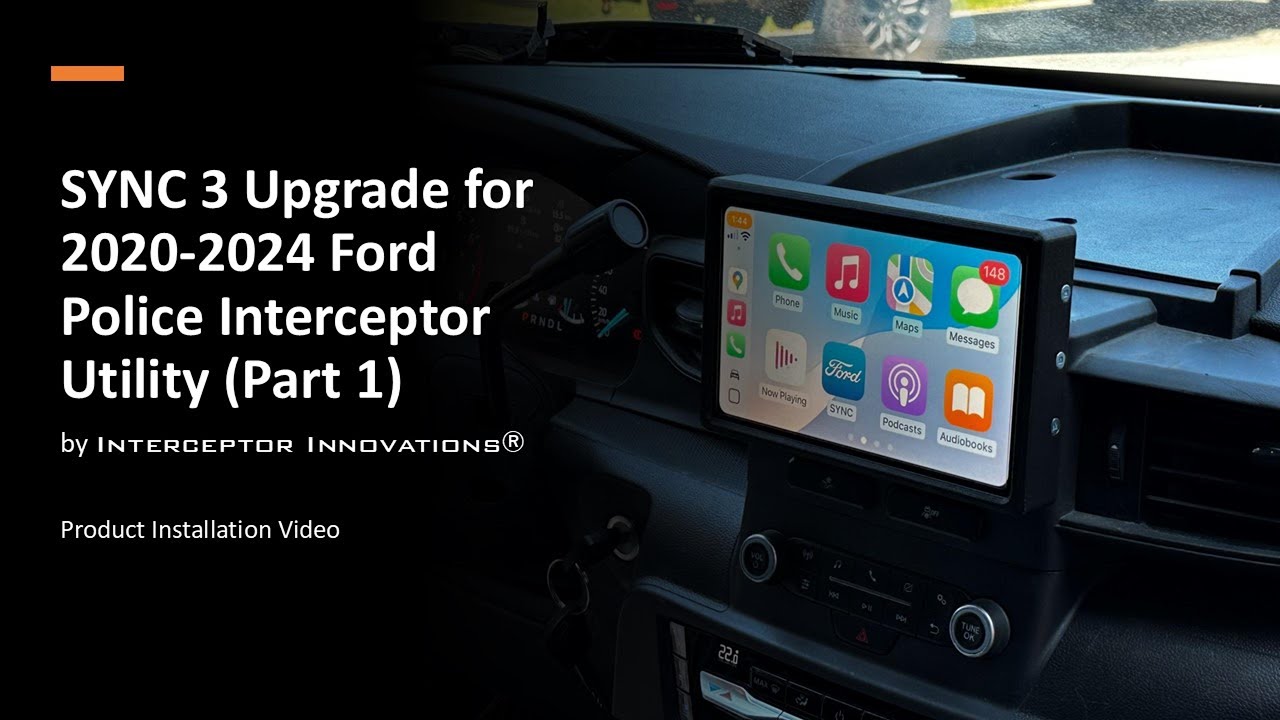 SYNC 3 Upgrade for 2020 2024 Ford Police Interceptor Utility Part 1 - Interceptor Innovations