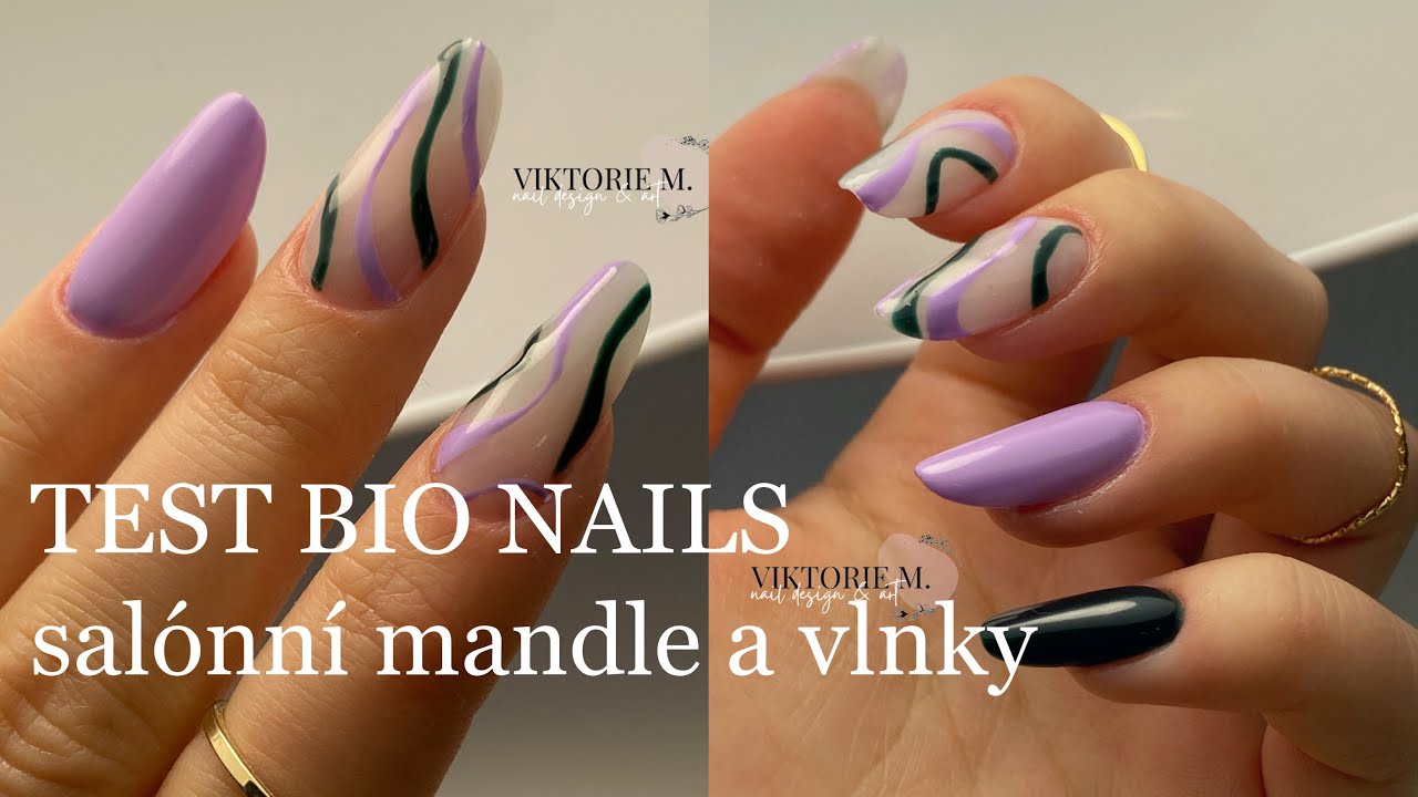 BIO NAILS TEST | salonní mandle | vlnky | Viktorie M. NAILS