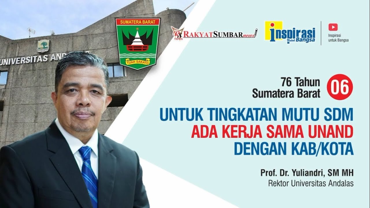 UNIVERSITAS ANDALAS PTNBH KE-13 (76 Tahun Sumatera Barat - 06)