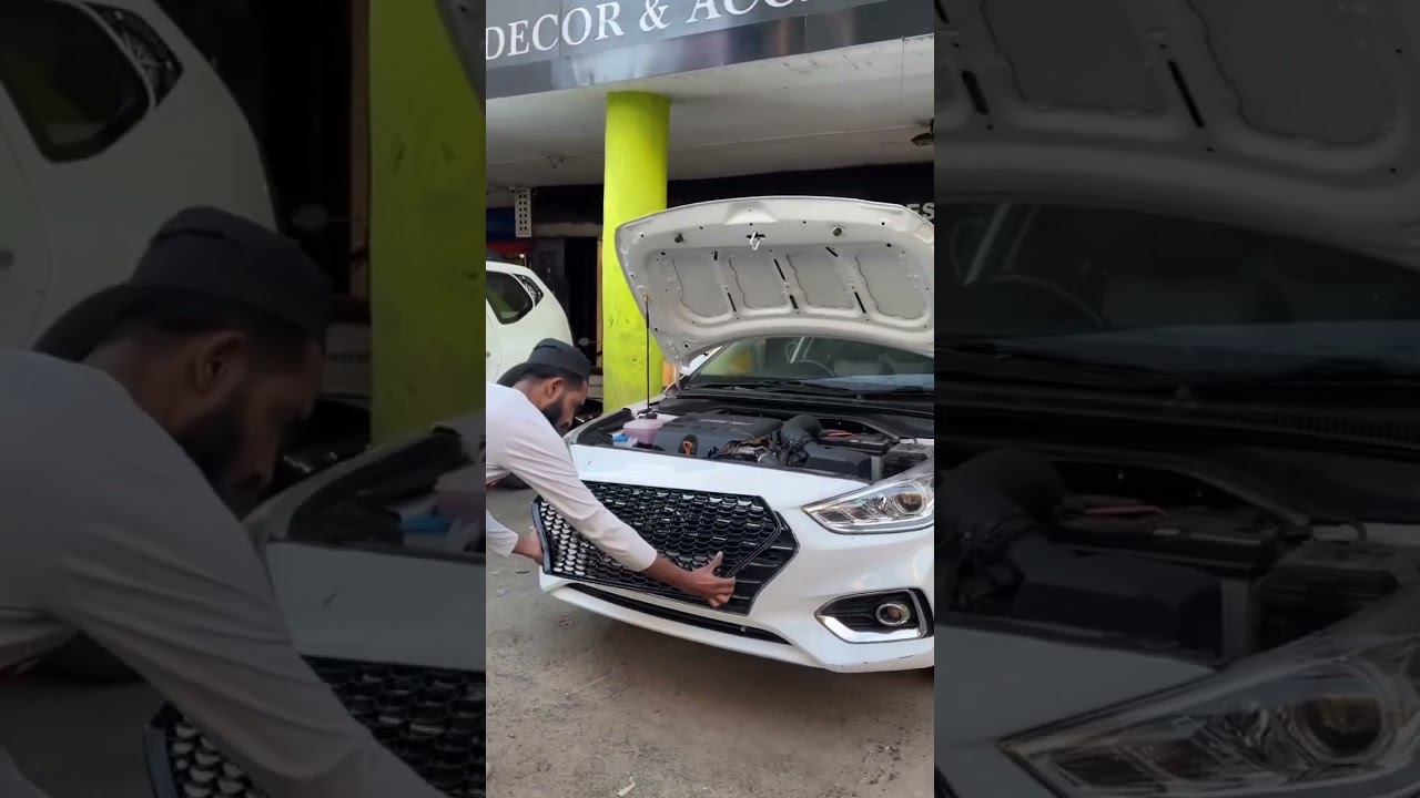 HYUNDAI VERNA GRILL MODIFICATION | VERNA MODIFICATION | CAR HUB