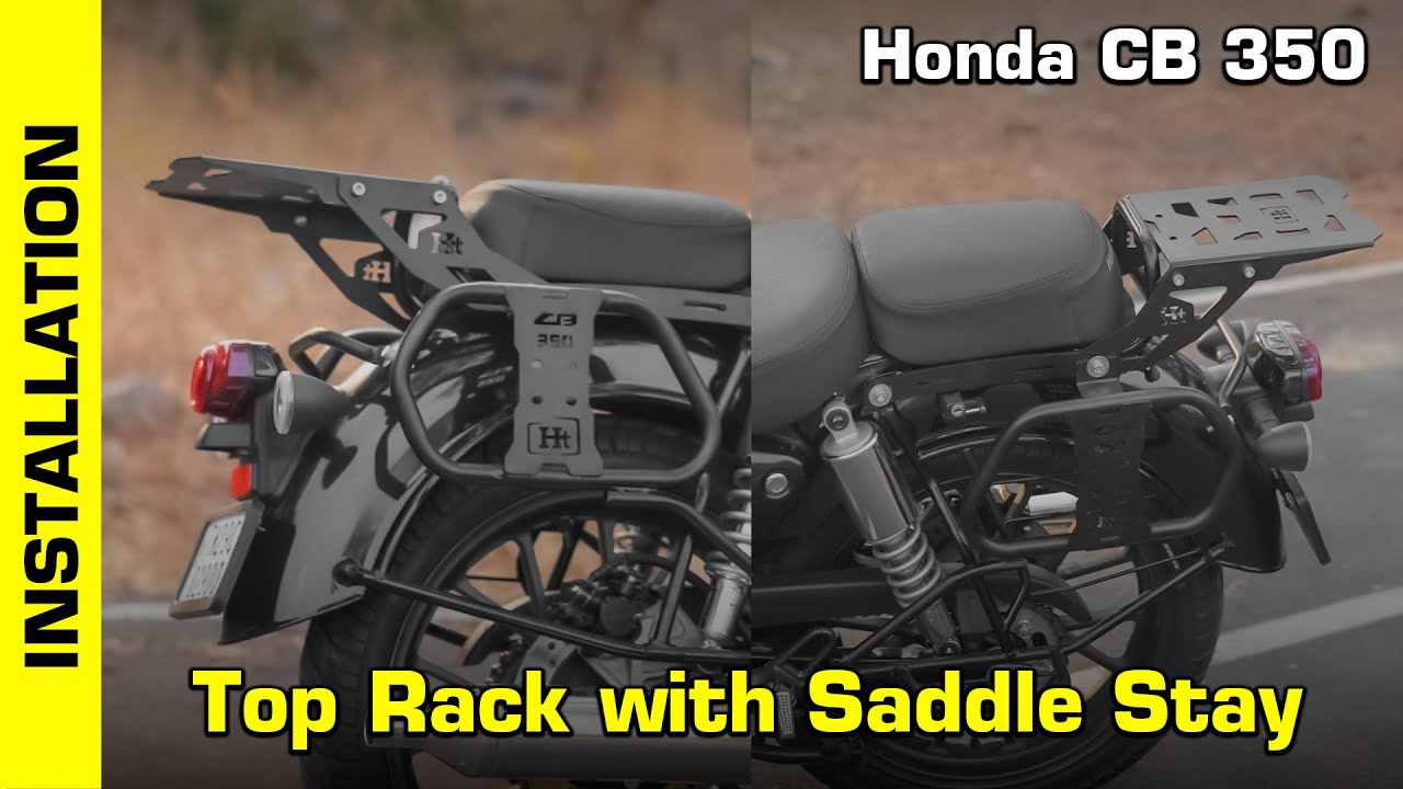 Honda CB 350 Top Rack with Saddle Stay Installation Video