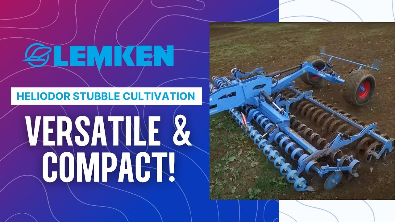 LEMKEN Heliodor stubble cultivation: Versatile and compact