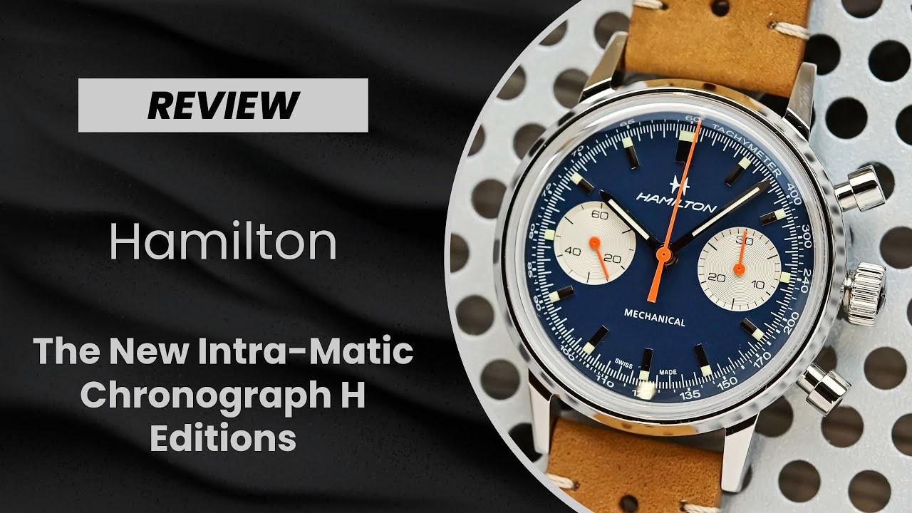 Ready To Race? The New Hamilton Intra-Matic Chronograph H Models are full of Vintage Racing Spirit.