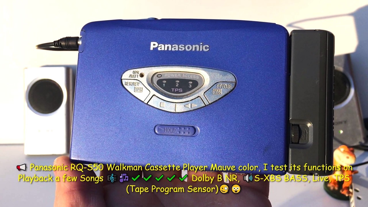 Panasonic RQ-S50 Walkman Cassette Player Test