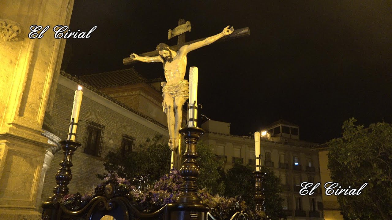 CRISTO DE ANIMAS DE CIEGOS MALAGA 2024 TRASLADO DESDE LA IGLESIA DE SAN JULIAN A LA CATEDRAL 4K