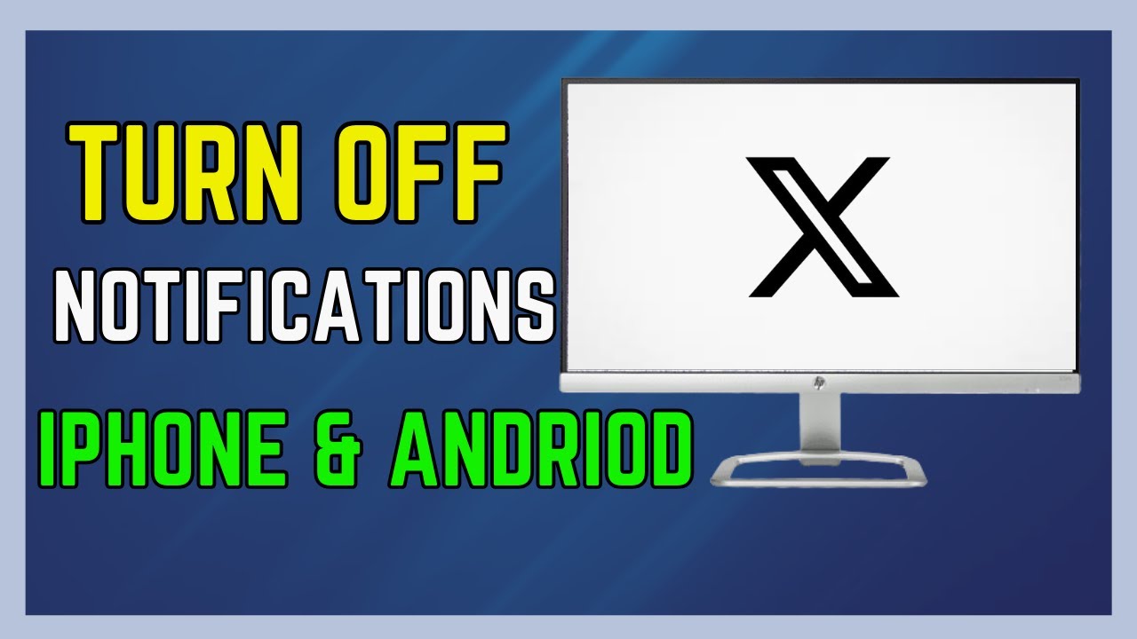 How to Turn Off X Twitter Notifications iPhone & Android - (Easy Guide!)