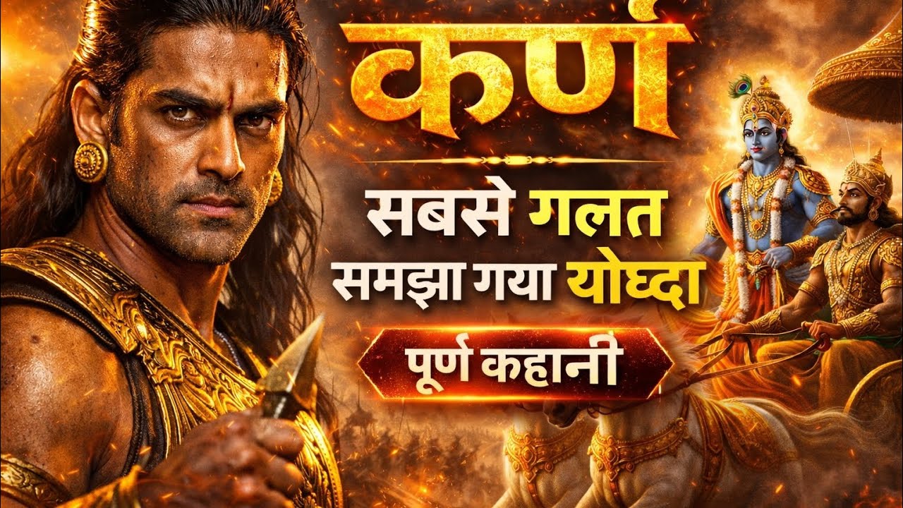 कर्ण की पूरी कहानी 🔥 | सूर्यपुत्र कर्ण का सत्य ⚔️ | Mahabharat Karna Full Story Hindi 🕉️ #ai 