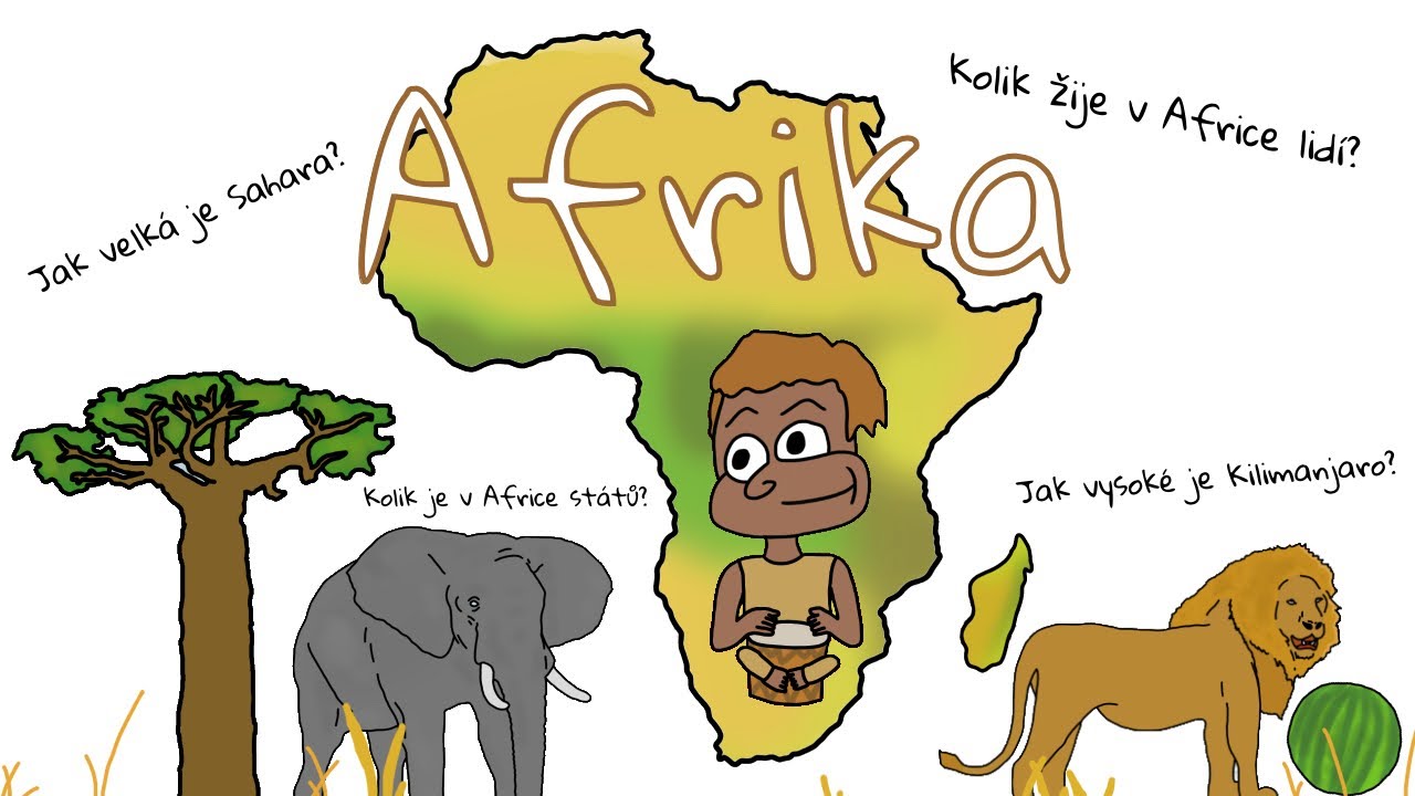 Afrika a všechno o ní kresleně a jednoduše