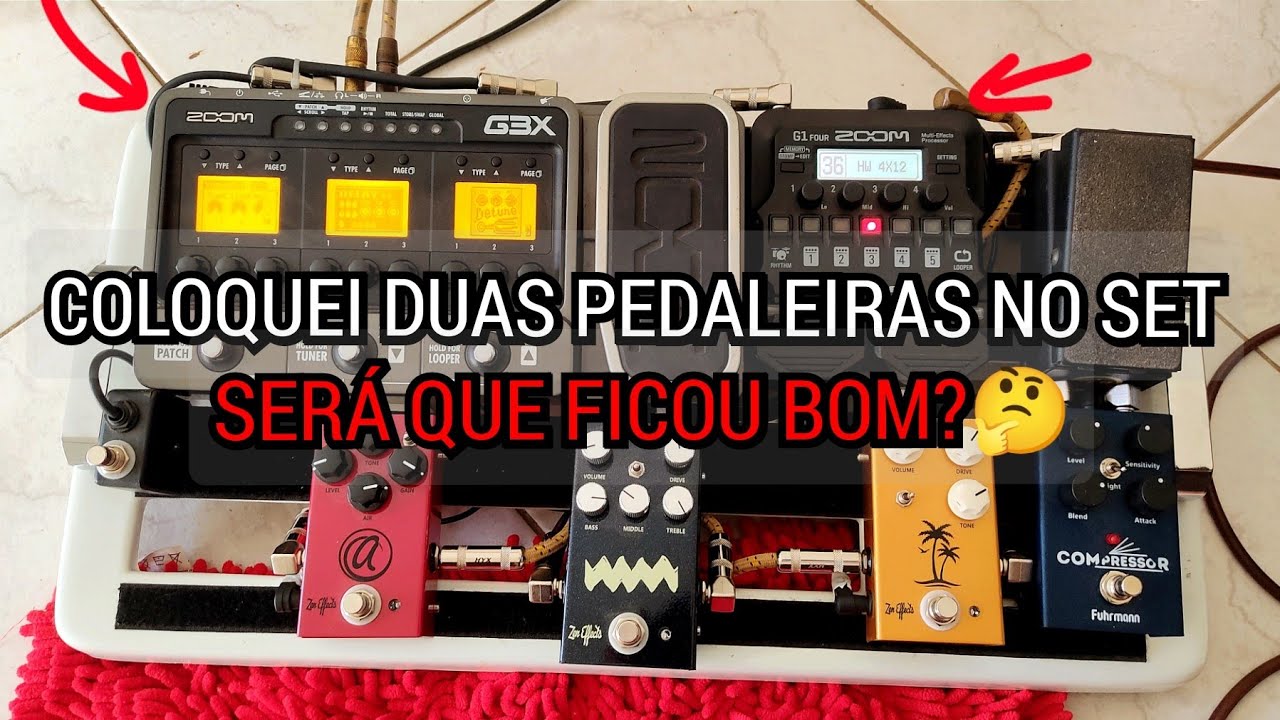 Meu Pedalboard | Pedais Analógicos + 2 Pedaleiras | Veja o Resultado!