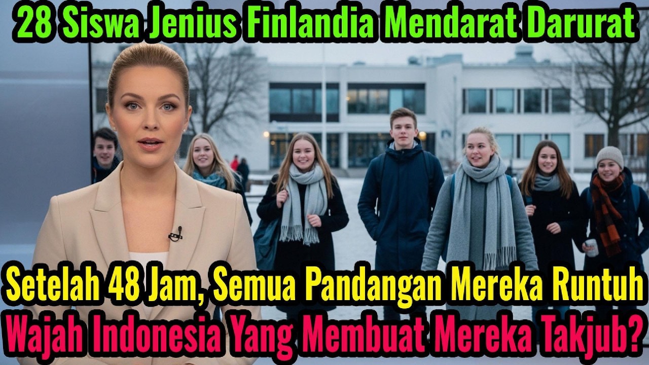 48 JAM DI JAKARTA RUNTUHKAN KONSEP PENDIDIKAN 28 SISWA JENIUS FINLANDIA.