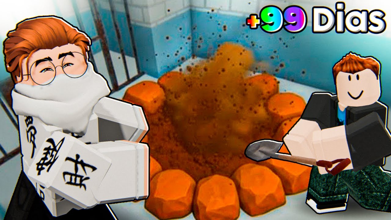 FUI PRESO E AGORA PRECISO FUGIR DA PRISÃO no Roblox