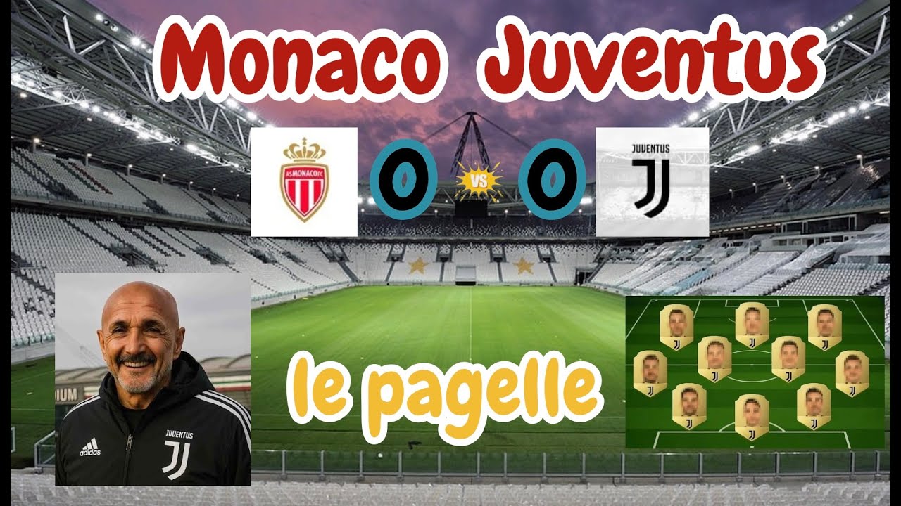 Juve a Monaco uno 0 a 0 senza cuore !!! le Pagelle aspettando che il mercato si sblocchi ...