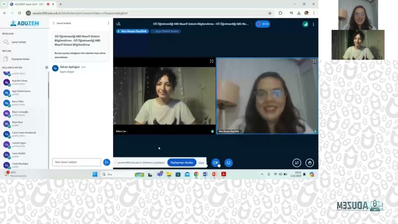 Adü OÖÖ  Mezun Öğrenci Buluşmaları 1: Türkiye Maarif Modeli Okul Öncesi Eğitim Programı Semineri