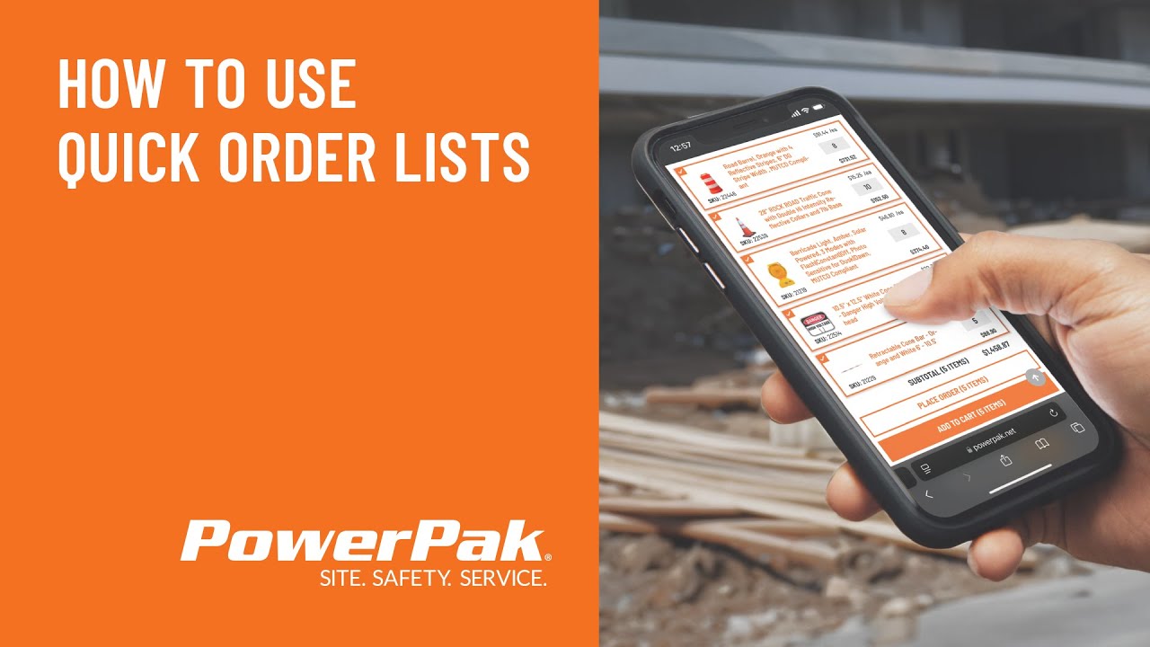 Save Time Reordering Supplies with Quick Order Lists on PowerPak.net